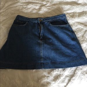 Easy Denim A-Line Skirt